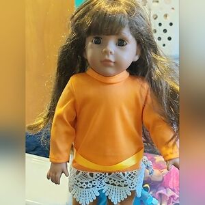 Kingstate 18" Friendship Forever Friends  Brown Hair Vinyl/Cloth Doll